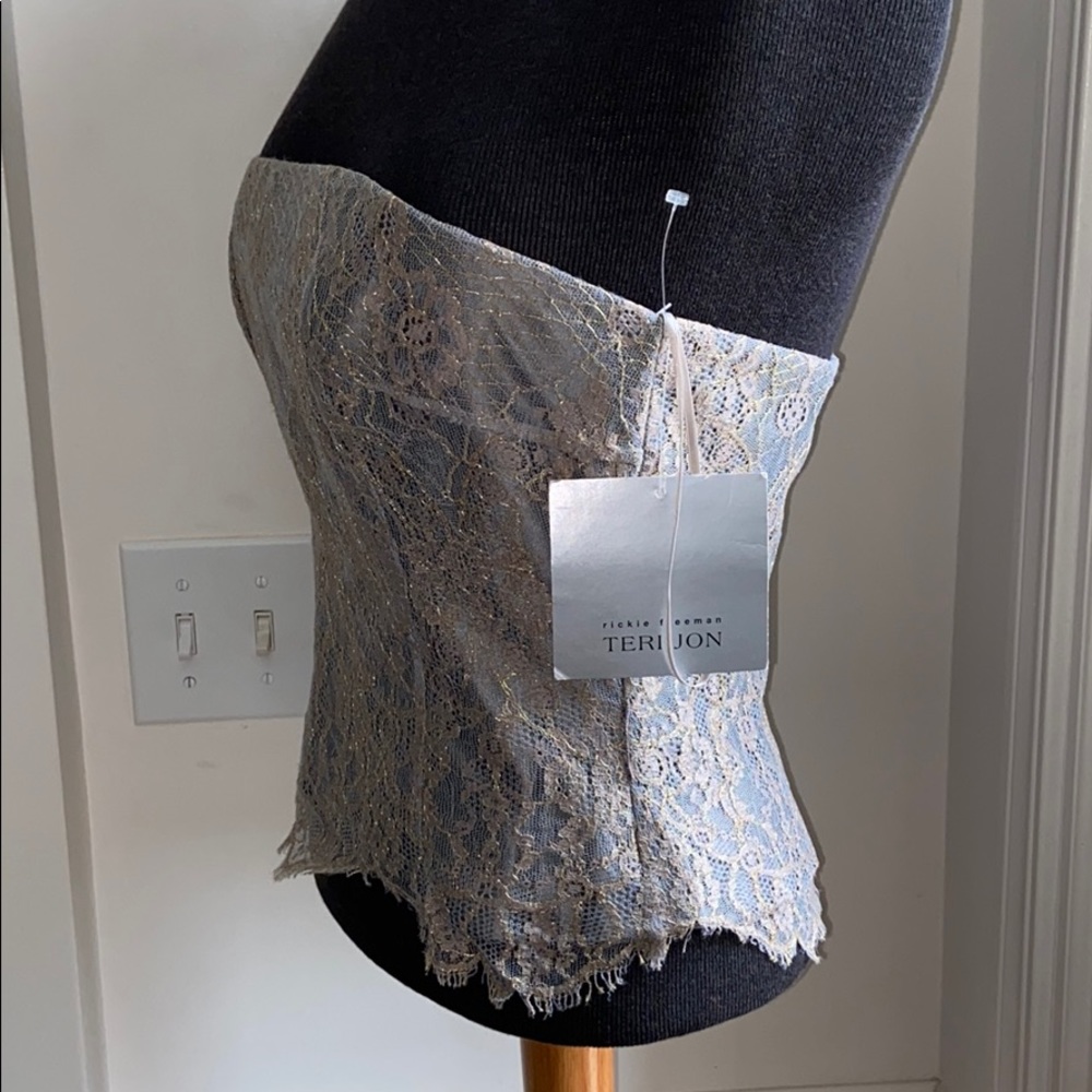 NWT Rickie Freeman Teri Jon  Bustier - Picture 4 of 7